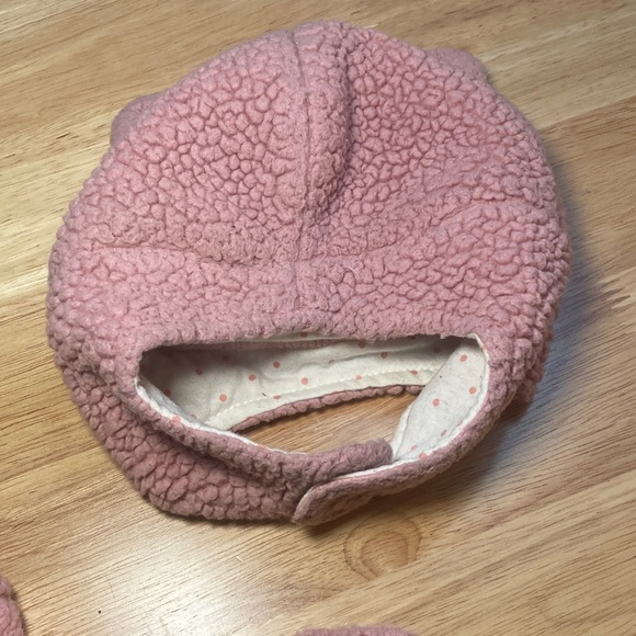 Carter's Cozy Pink Sherpa Hat and Mittens Set - Picture 6 of 6